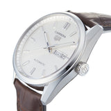 Tag Heuer Carrera Day Date Silver Dial Brown Leather Strap Watch for Men - WBN2011.FC6484 Buy Now By Tag Heuer