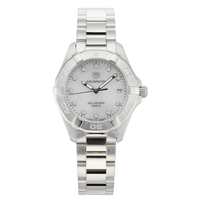 Tag Heuer Aquaracer White Mother of Pearl Dial Watch for Women - WBD1314.BA0740 Buy Now By Tag Heuer