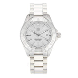 Tag Heuer Aquaracer Quartz Mother of Pearl White Dial Silver Steel Strap Watch for Women - WBD1411.BA0741 Buy Now By Tag Heuer