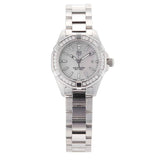 Tag Heuer Aquaracer Diamonds Mother of Pearl White Dial Silver Steel Strap Watch for Women - WBD1413.BA0741 Buy Now By Tag Heuer