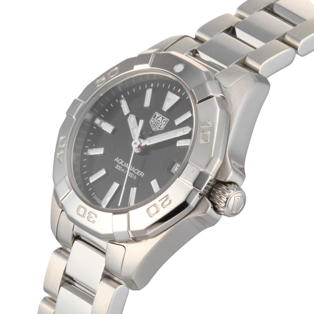 Tag Heuer Aquaracer Quartz Black Dial Silver Steel Strap Watch for Women - WBD1410.BA0741 Buy Now By Tag Heuer