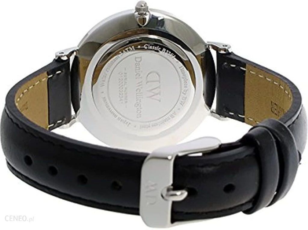 Daniel Wellington Classic Petite Sheffield White Dial Black Leather Strap Watch For Women - DW00100186 Buy Now By Daniel Wellington