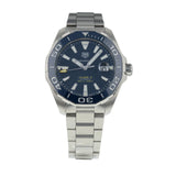 Tag Heuer Aquaracer Calibre 5 Blue Dial Silver Steel Strap Watch for Men - WAY201B.BA0927 Buy Now By Tag Heuer