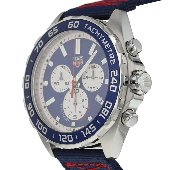 Tag Heuer Formula 1 Redbull Edition Chronograph Blue Dial Blue NATO Strap Watch for Men - CAZ1018.FC8213 Buy Now By Tag Heuer