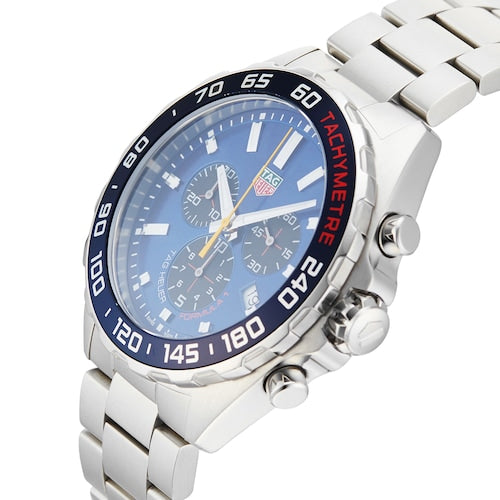Tag Heuer Formula 1 Red Bull Racing Chronograph Blue Dial Silver Steel Strap Watch for Men - CAZ101AK.BA0842 Buy Now By Tag Heuer