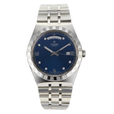 Tudor Royal Automatic Diamonds Blue Dial Silver Steel Strap Watch for Men - M28600-0006 Buy Now By Tudor