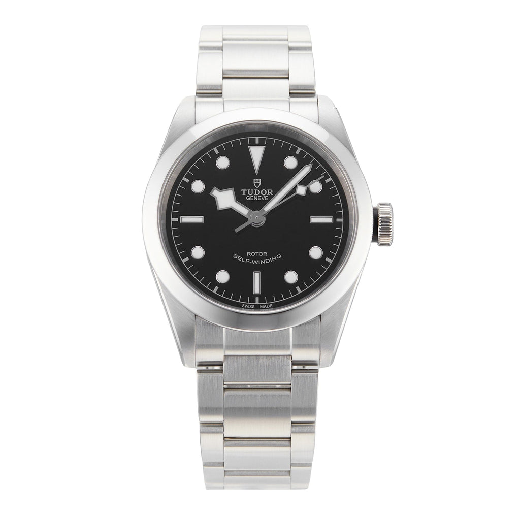 Tudor Black Bay Automatic Black Dial Silver Steel Strap Watch for Men - M79540-0001 Buy Now By Tudor