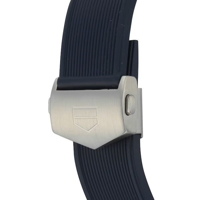 Tag Heuer Aquaracer Quartz Blue Dial Blue Rubber Strap Watch for Men - WAY101C.FT6153 Buy Now By Tag Heuer