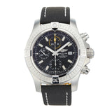 Breitling Avenger Chronograph 45mm Black Dial Black Leather Strap Watch for Men - A13317101B1X1 Buy Now By Breitling