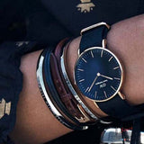 Daniel Wellington Petite Cornwall Black Dial Black Nylon Strap Watch for Women - DW00100247 Buy Now By Daniel Wellington