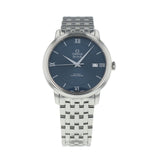 Omega De Ville Prestige Co-Axial Orbis Blue Dial Silver Steel Strap Watch for Men - 424.10.40.20.03.001 Buy Now By Omega
