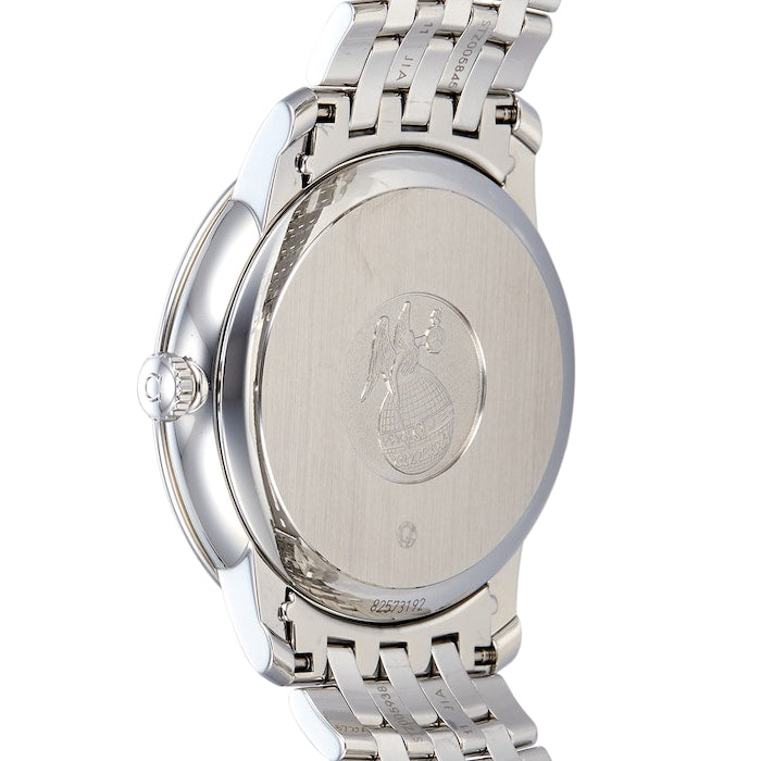 Omega De Ville Prestige Co-Axial Rhodium Silver Dial Silver Steel Strap Watch for Men - 424.10.40.20.02.001 Buy Now By Omega