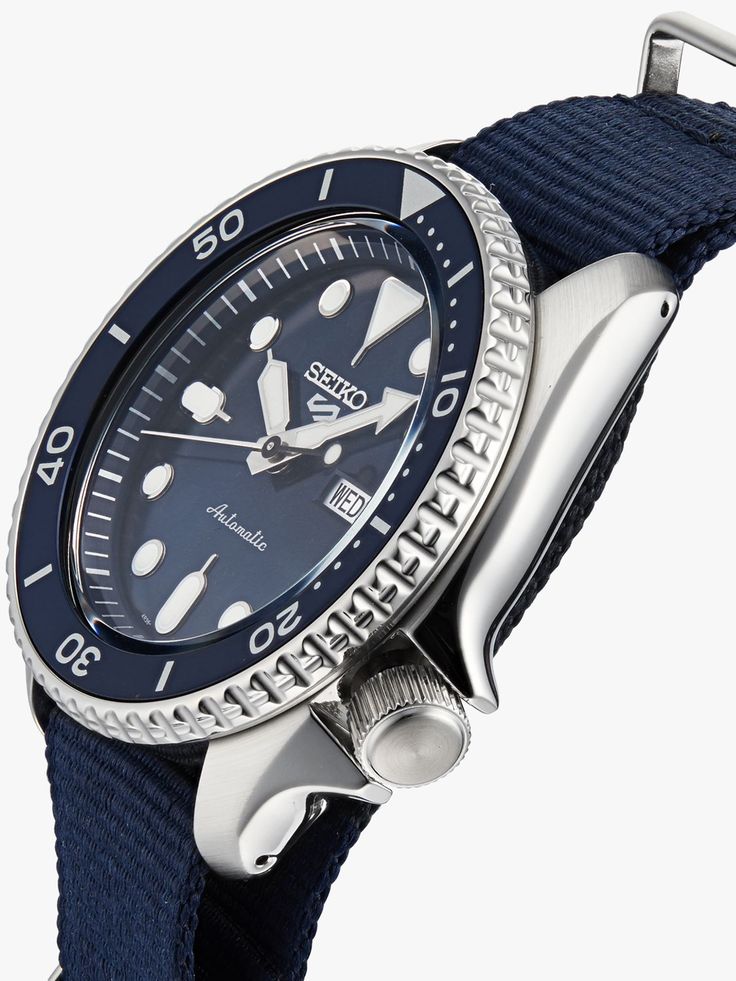 Seiko 5 Sports Automatic SKX Blue Dial Blue NATO Strap Watch For Men - SRPD51K2 Buy Now By Seiko