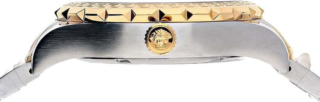 Versace Hellenyium Brown Dial Two Tone Steel Strap Watch for Women - V12040015 Buy Now By Versace