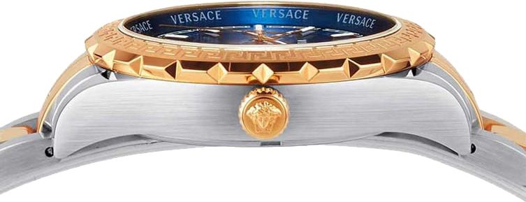 Versace Hellenyium Blue Dial Two Tone Steel Strap Watch for Women - V12060017 Buy Now By Versace