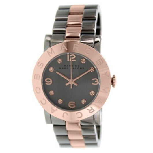 Marc Jacobs Amy Grey Dial Two Tone Steel Strap Watch for Women - MBM8597 Buy Now By Marc Jacobs