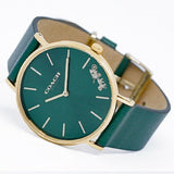 Coach Perry Green Dial Green Leather Strap Watch for Women - 14503383-C Buy Now By Coach