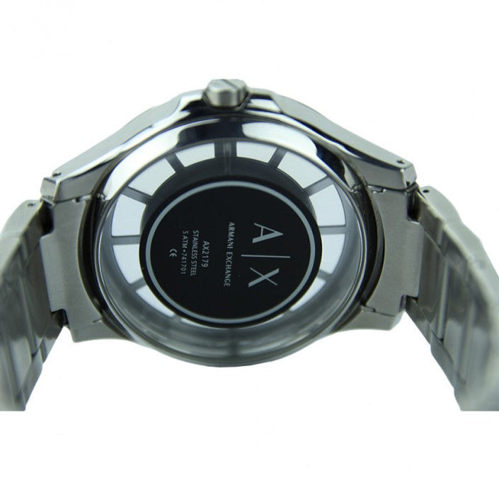 Armani Exchange Hampton Chronograph Black Dial Silver Steel Strap Watch For Men - AX2179 Buy Now By Armani Exchange