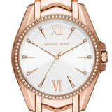 Michael Kors Whitney Quartz White Dial Rose Gold Steel Strap Watch For Women - MK6694 Buy Now By Michael Kors