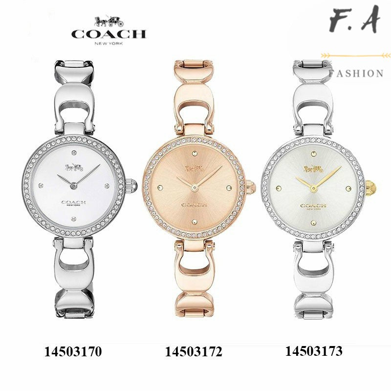 Coach Park Crystals Silver Dial Silver Steel Strap Watch for Women - 14503170 Buy Now By Coach