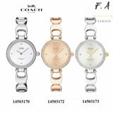 Coach Park Crystals Silver Dial Silver Steel Strap Watch for Women - 14503170 Buy Now By Coach