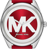 Michael Kors Janelle Three Hand Red Dial Red Rubber Strap Watch For Women - MK7144 Buy Now By Michael Kors