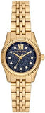 Michael Kors Lexington Three-Hand Blue Dial Gold Steel Strap Watch for Women - MK4802 Buy Now By Michael Kors