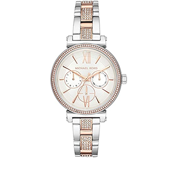 Michael Kors Sofie Chronograph White Dial Two Tone Steel Strap Watch For Women - MK4353 Buy Now By Michael Kors