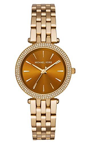 Michael Kors Darci Amber Dial Gold Steel Strap Watch for Women - MK3408 Buy Now By Michael Kors