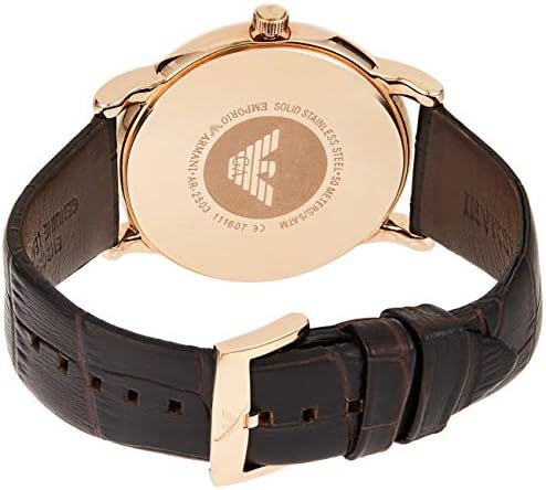 Emporio Armani Luigi Classic Brown Dial Brown Leather Strap Watch For Men - AR2503 Buy Now By Emporio Armani