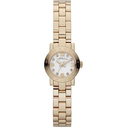 Marc Jacobs Amy Dinky White Dial Gold Steel Strap Watch for Women - MBM3226 Buy Now By Marc Jacobs