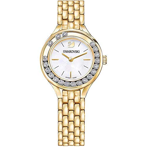 Swarovski Lovely Crystals White Dial Gold Steel Strap Watch for Women - 5242895 Buy Now By Swarovski