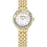 Swarovski Lovely Crystals White Dial Gold Steel Strap Watch for Women - 5242895 Buy Now By Swarovski