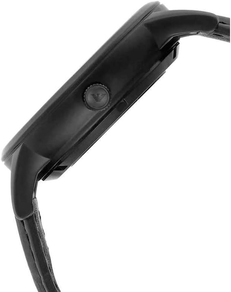 Emporio Armani Meccanico Automatic Black Dial Black Leather Strap Watch For Men - AR60042 Buy Now By Emporio Armani