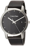 Calvin Klein City Quartz Black Dial Black Leather Strap Watch for Men - K2G2G1C1 Buy Now By Calvin Klein