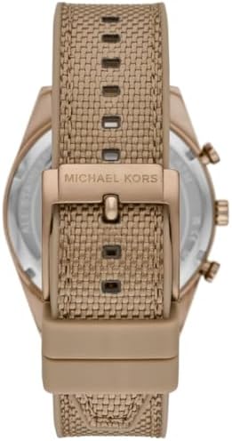 Michael Kors Warren Chronograph Beige Dial Beige Nylon Strap Watch for Men - MK9145 Buy Now By Michael Kors