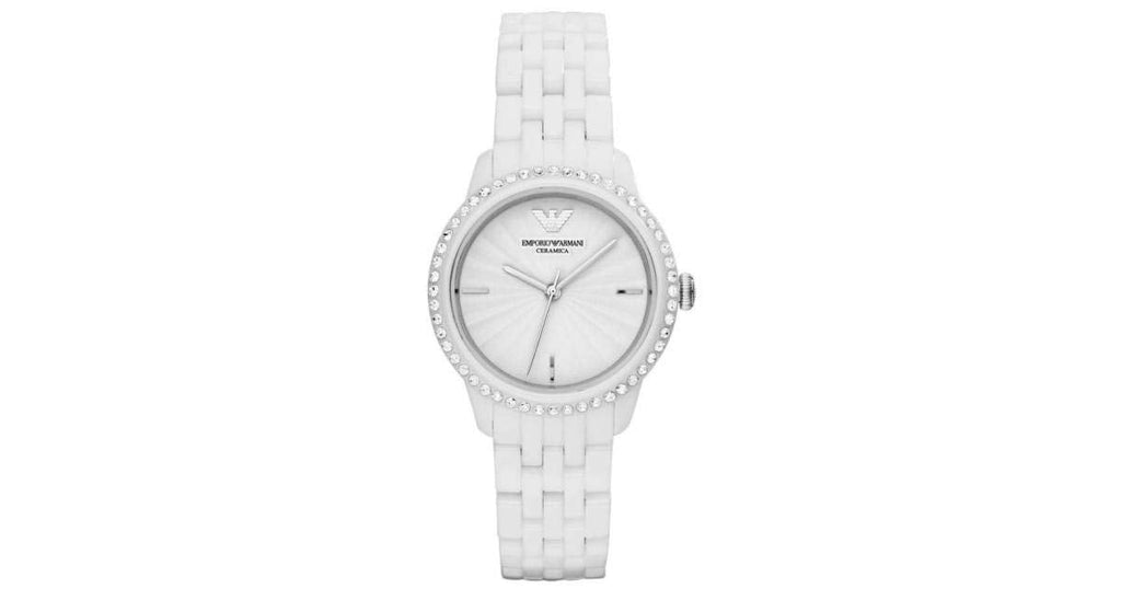 Emporio Armani Ceramic White Dial White Ceramic Bracelet Watch For Women - AR1477 Buy Now By Emporio Armani