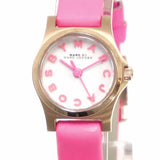 Marc Jacobs Henry White Dial Pink Leather Strap Watch for Women - MBM1237 Buy Now By Marc Jacobs