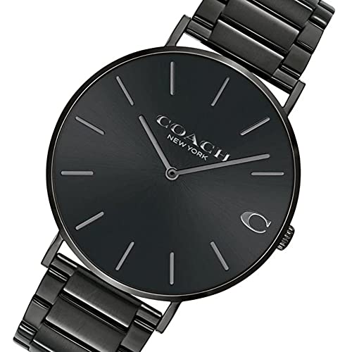 Coach Charles Black Dial Black Steel Strap Watch for Men - 14602431 Buy Now By Coach