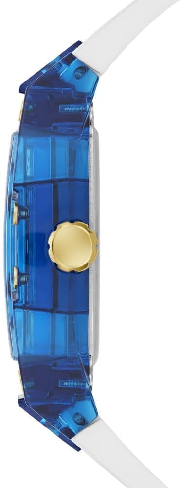 Guess Phoenix Multifunction Blue Dial White Rubber Strap Watch for Men - GW0499G6 Buy Now By Guess
