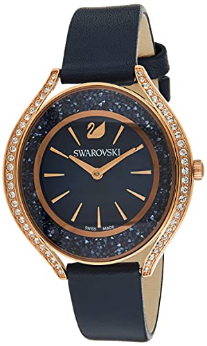 Swarovski Crystalline Aura Blue Dial Blue Leather Strap Watch for Women - 5519447 Buy Now By Swarovski