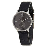 Calvin Klein Accent Black Dial Black Leather Strap Watch for Women - K2Y231C3 Buy Now By Calvin Klein