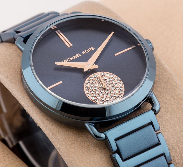 Michael Kors Portia Blue Dial Blue Stainless Steel Strap Watch for Women - MK3680 Buy Now By Michael Kors