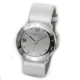 Marc Jacobs Amy Silver Dial Silver Leather Strap Watch for Women - MBM8626 Buy Now By Marc Jacobs