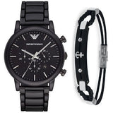 Emporio Armani Luigi Chronograph Black Dial Black Stainless Steel Watch For Men - AR1507 Buy Now By Emporio Armani