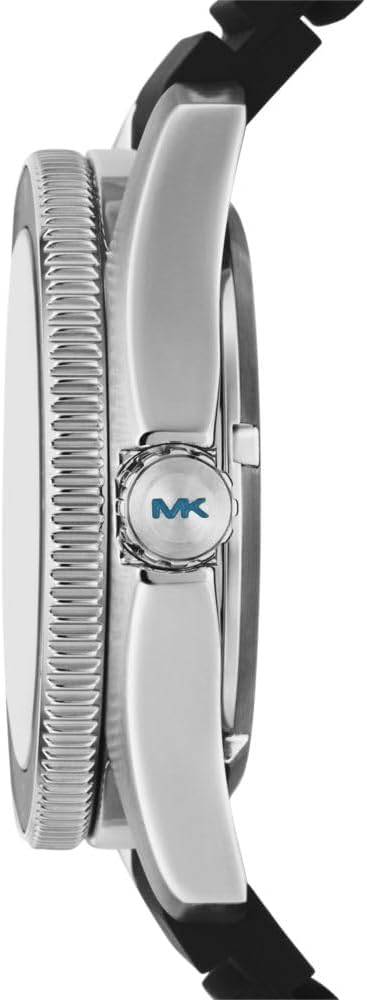 Michael Kors Maritime Three Hand Blue Dial Black Silicone Strap Watch for Men - MK9167 Buy Now By Michael Kors
