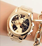 Michael Kors Bradshaw Stop Hunger Black Gold Dial Gold Steel Strap Watch for Women - MK6272 Buy Now By Michael Kors