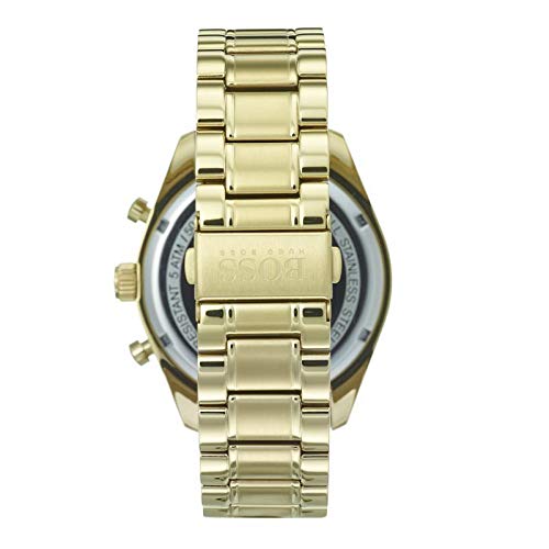 Hugo Boss Trophy White Dial Gold Steel Strap Watch for Men - 1513631 Buy Now By Hugo Boss