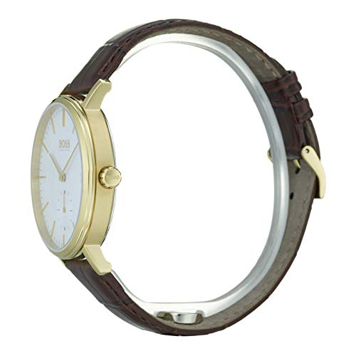Hugo Boss Corporal White Dial Brown Leather Strap Watch for Men - 1513640 Buy Now By Hugo Boss