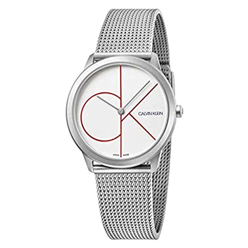 Calvin Klein Minimal White Dial Silver Mesh Bracelet Watch for Men - K3M51152 Buy Now By Calvin Klein